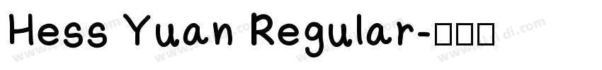 Hess Yuan Regular字体转换